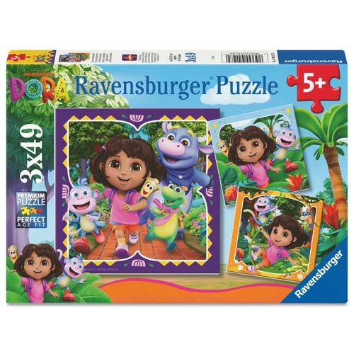 Ravensburger Pussel: Dora the Explorer 3x49 Bitar