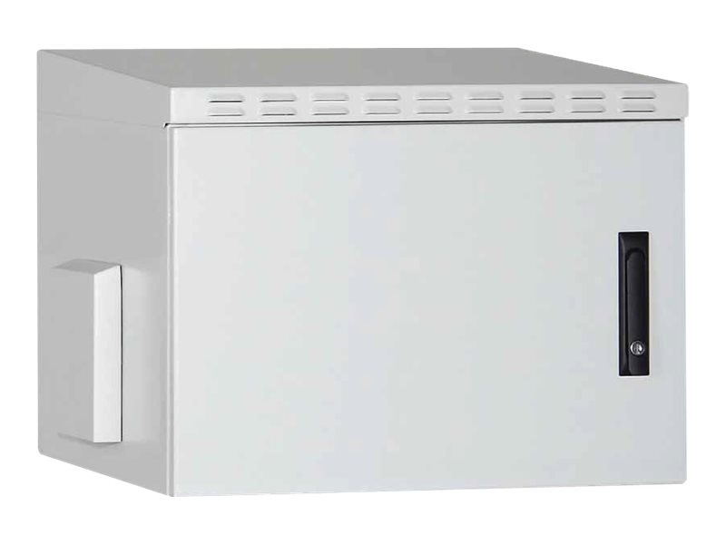 Digitus DN-19 09U-6/6-I-OD - Skåp - väggmontering - grå, RAL 7035, pulverbeläggning - 16U - 19