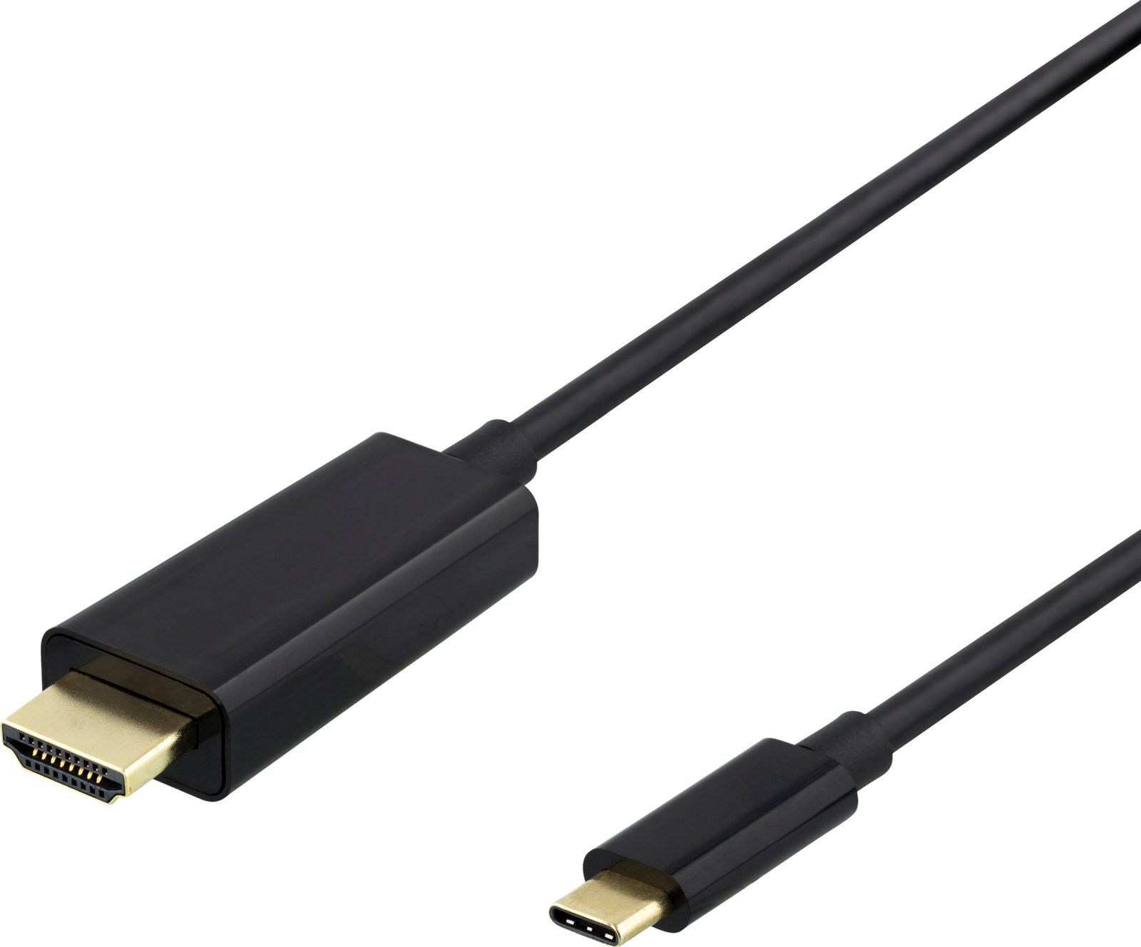 Deltaco USB-C till HDMI, 4K@60Hz, 1 meter - Svart, bild 3