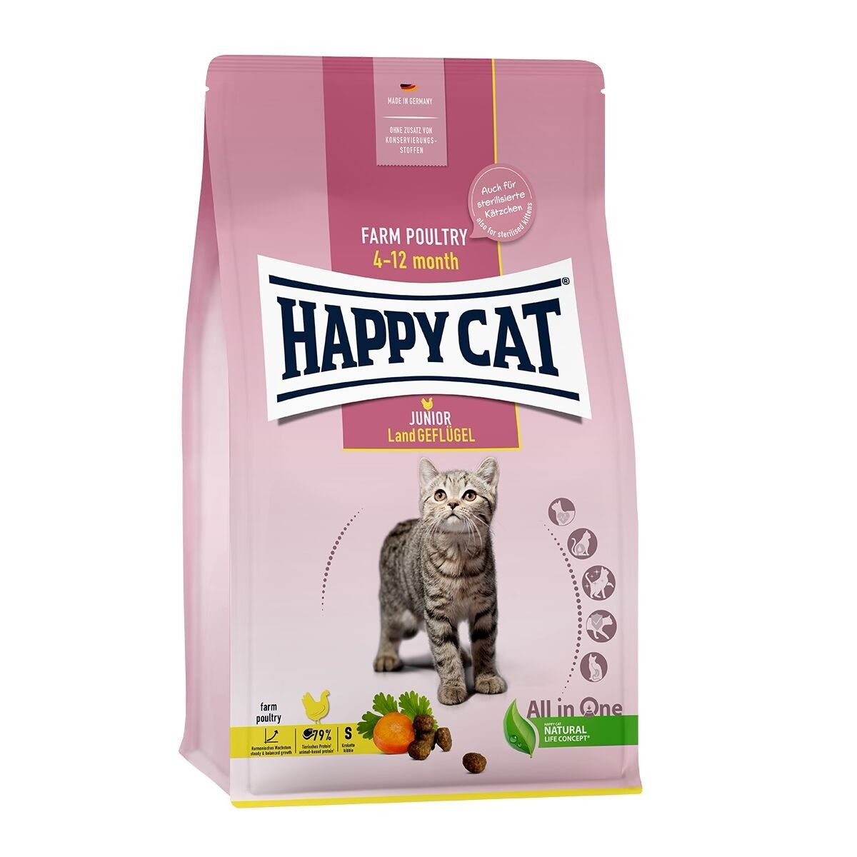 Happy Cat Junior Farm Poultry 4 kg