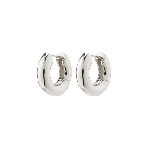 PILGRIM - AICA Chunky Hoop Earrings - Silver-Plated - 22 mm