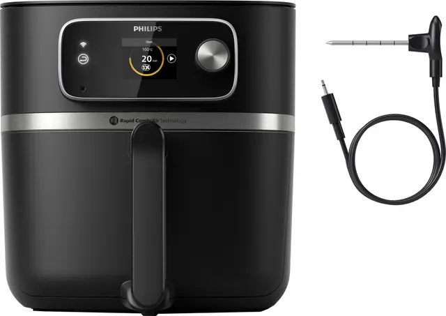 Philips Airfryer Combi 7000 Series 8.3L med stektermometer HD9880/90, bild 2
