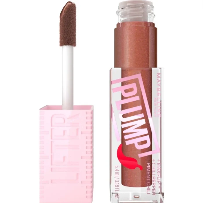 Maybelline New York Lifter Plump Lip Gloss 007 Cocoa Zing 007 Cocoa Zing