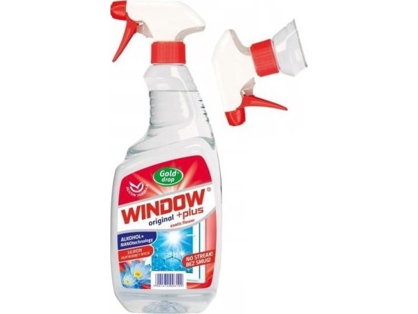 Gold drop rengöring för fönster och speglar Window Plus Nano 750 ml
