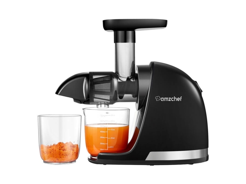 AMZCHEF 1501-BK-SM långsamt löpande juicepress (svart), bild 2