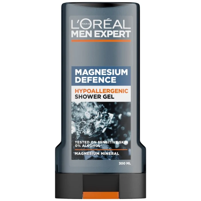 L'Oréal Paris Men Expert Shower Gel Magnesium Defence Hypoallergenic Shower Gel 300 ml