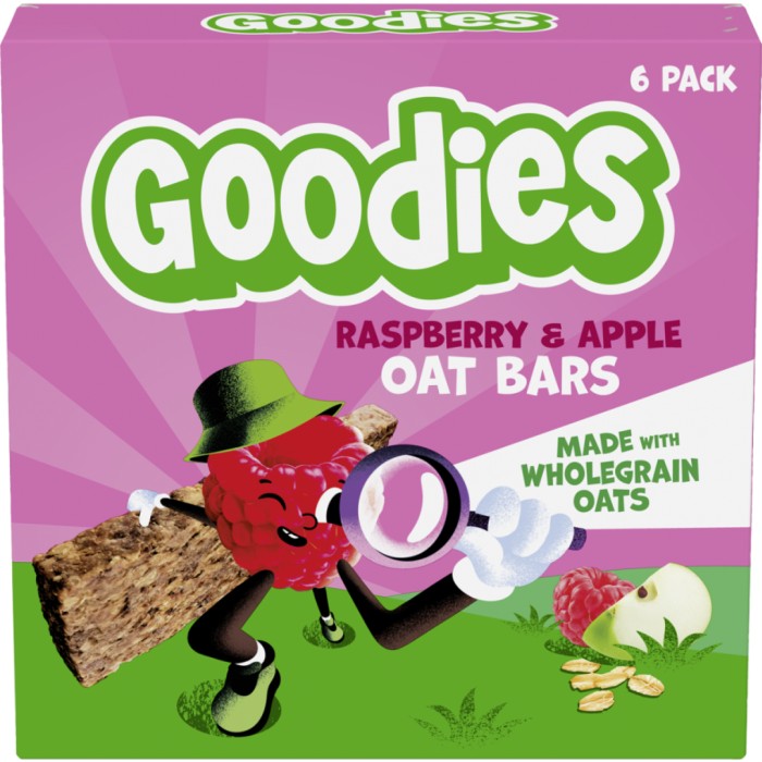 Goodies Oat Bar Raspberry & Apple 6-pack 138 g