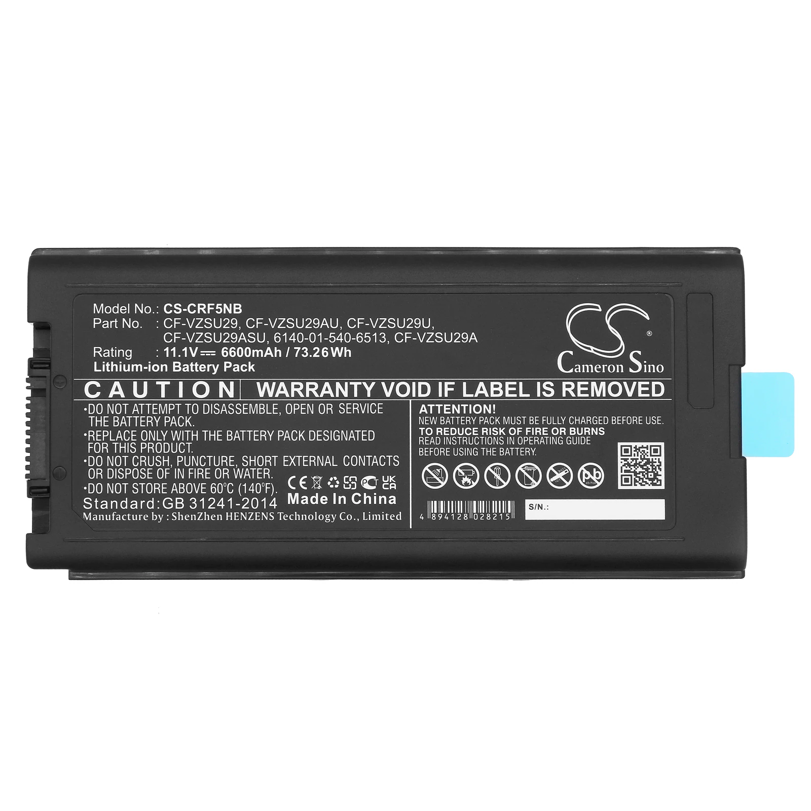 Batteri till Notebook, Bärbar dator för Panasonic ToughBook CF-29, ToughBook CF-29A m.fl.