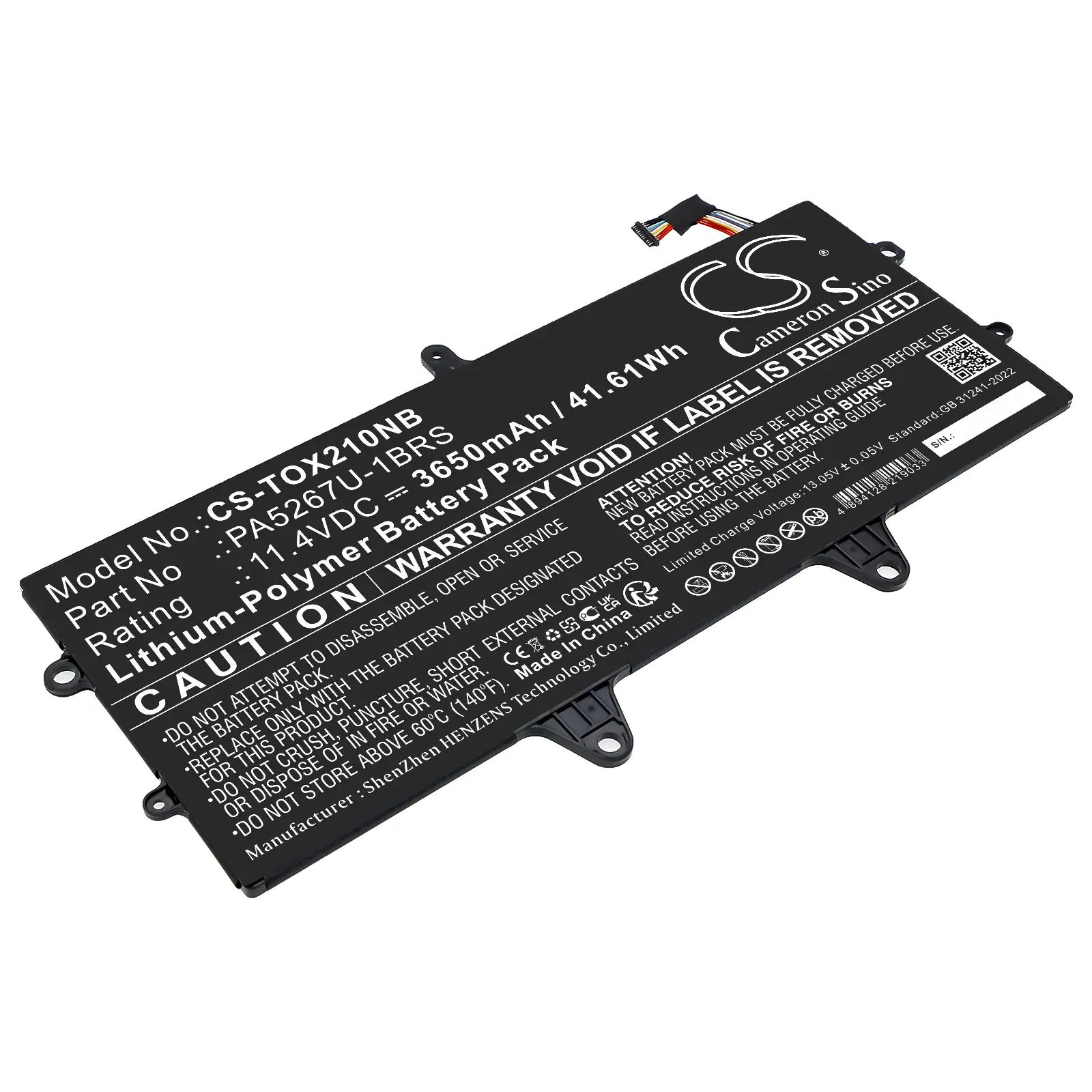 Batteri till Notebook, Bärbar dator för Toshiba Portege X20W, Portege X20W-D m.fl., bild 3