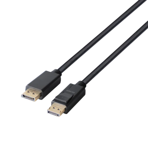 DisplayPort-kabel, DP 1.4, 8K@60Hz, Deltaco, LSZH, 5 meter - Svart