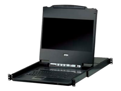 ATEN CL6708MW - KVM-konsol med omkopplare för tangentbord/video/mus - 8 portar - USB - 17.3 - kan monteras i rack - 1920 x 1080 Full HD (1080p) @ 60 Hz - DVI-I - 1U
