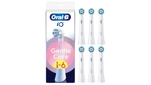 Oral-B iO Gentle Care borsthuvuden 6 st, vita, bild 4