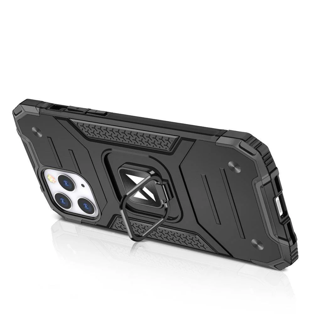 Wozinsky Ring Armor Case Kickstand Tough Rugged Cover för iPhone 13 mini blå, bild 4