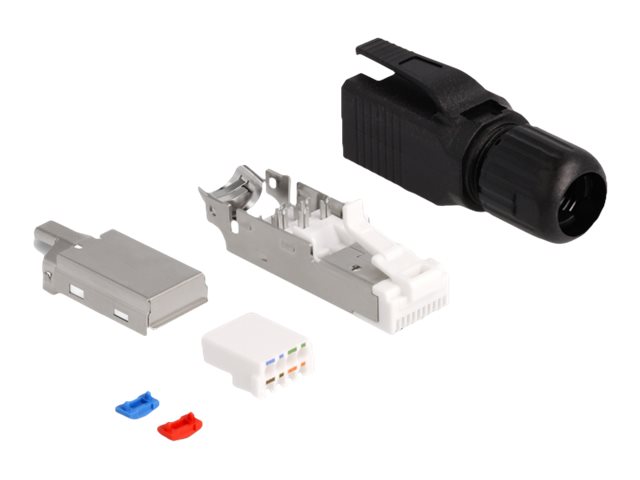 Delock RJ45-kontakt fältmontering Cat.6A – Silver
