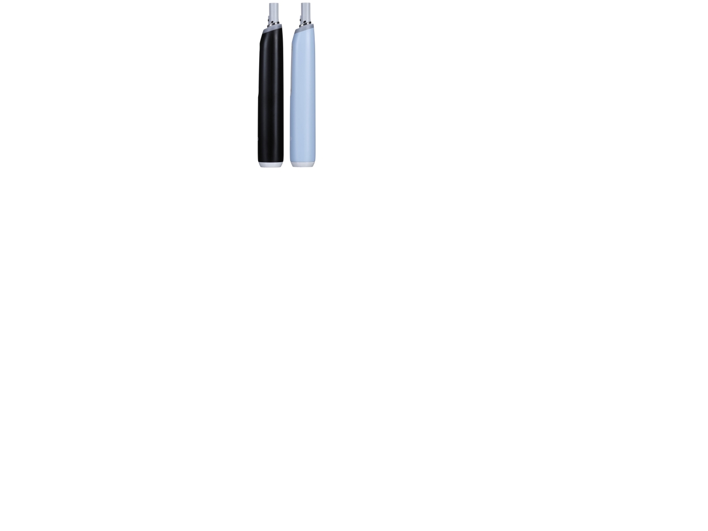 Oral-B iO3 eltandborste, 2 borsthuvuden, matt svart/isblå