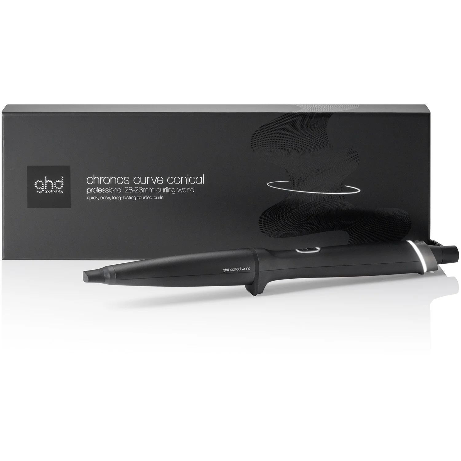 ghd Chronos Curve Conical Wand Black Black