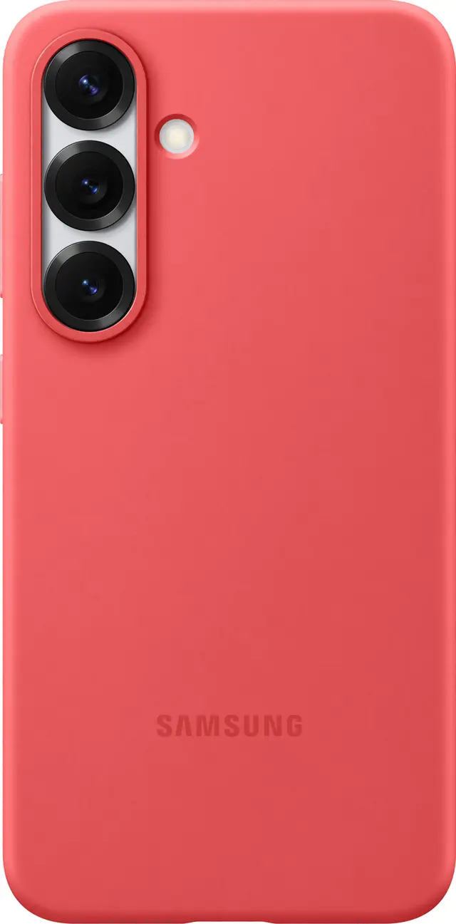 Samsung Galaxy S25 Silicone fodral (rött)