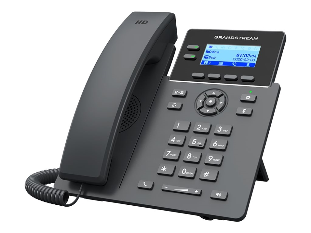 Grandstream GRP2601W - VoIP-telefon - 5-vägs samtalsförmåg - SIP, RTP, RTCP, RTCP-XR, SRTP - 2 linjer