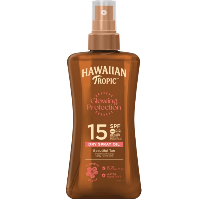 Hawaiian Tropic Glowing Protection Dry Oil Gel SPF15 200 ml, bild 3