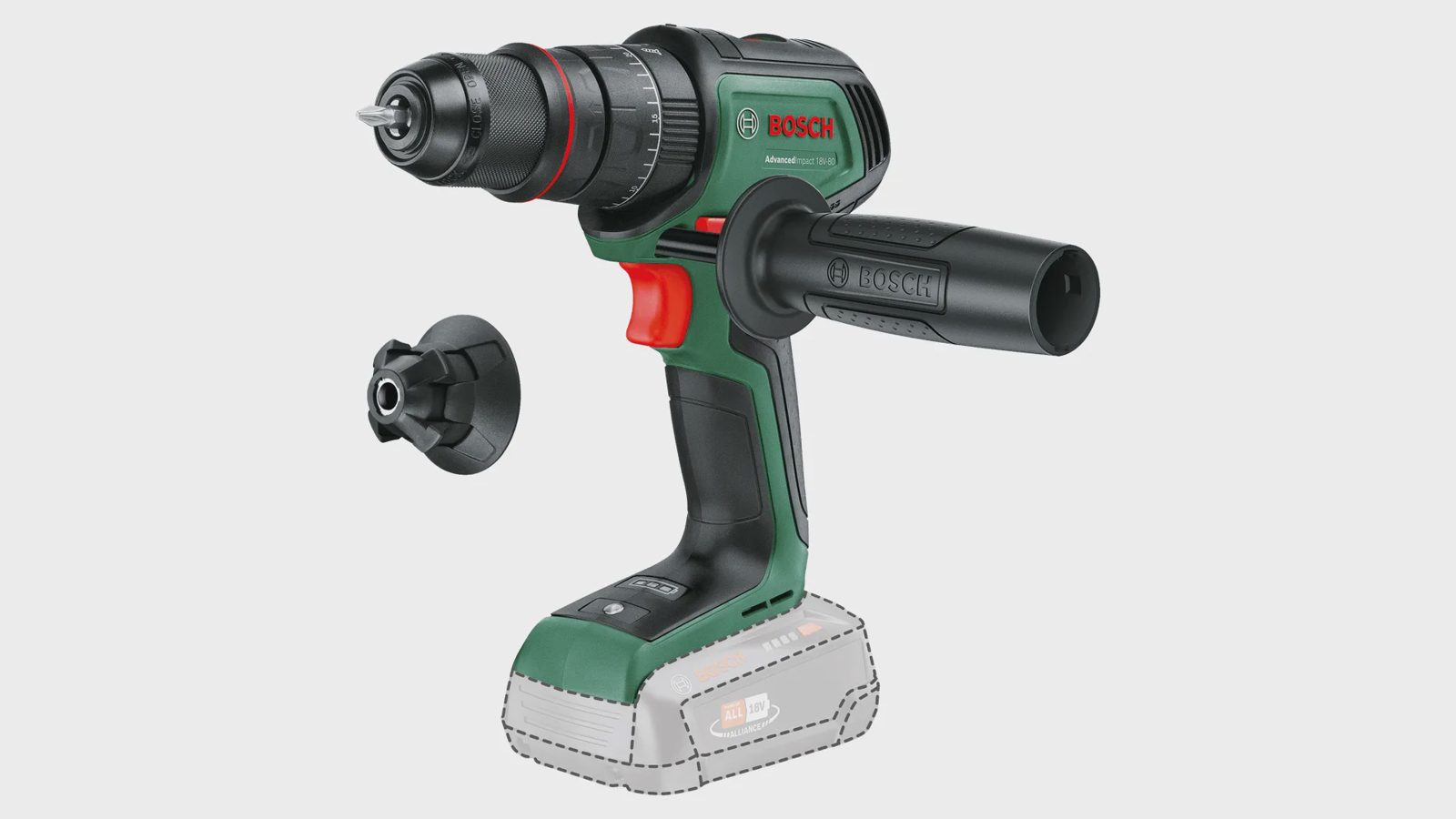 Bosch AKKUSLAGBOREMASKINE ADVANCED 18V-80 SOLO - SOLO