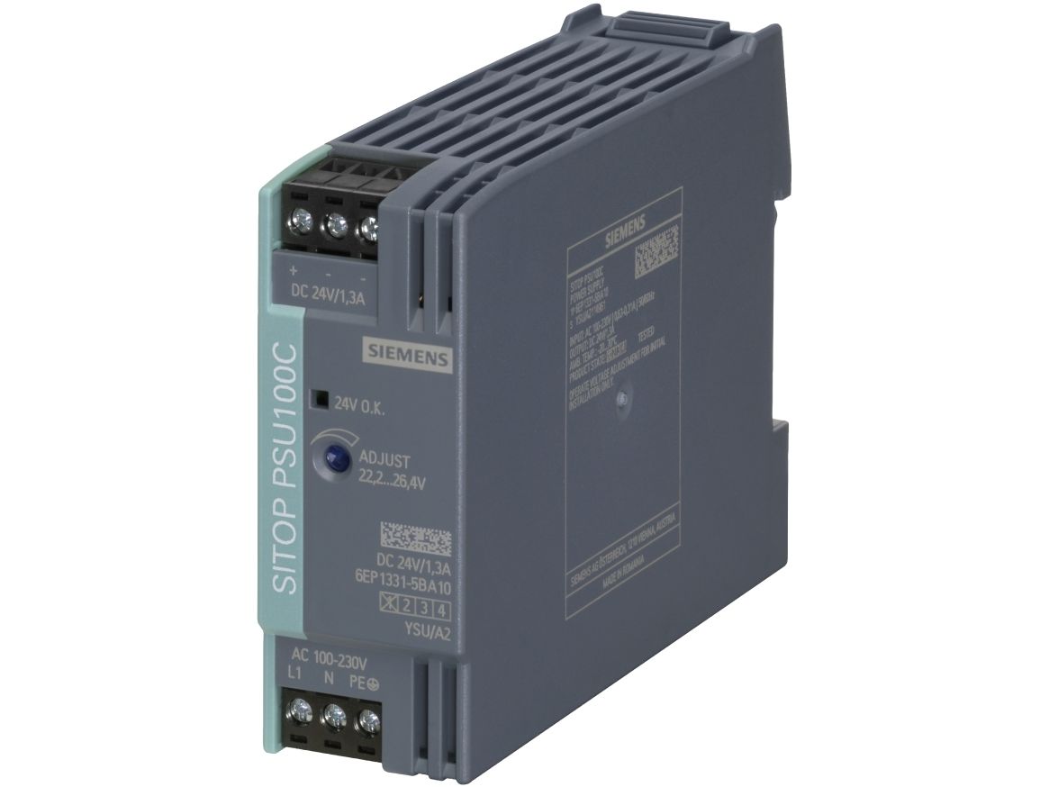 Siemens SITOP PSU100C 6EP1331-5BA10 nätaggregat 30 W 24 V 1,3 A