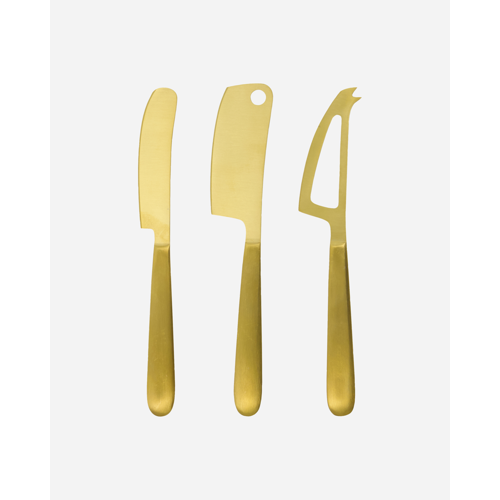 House Doctor - Ostknivar - Guld - Set om 3