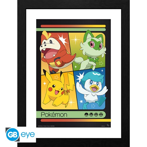 Scarlet & Violet Starters Framed Print - 30.5 x 40.6 cm
