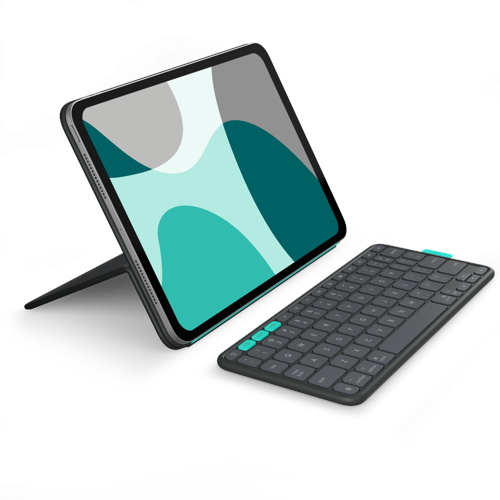 Logitech Flip Folio iPad Pro 11”/iPa1 Air 13” tangentbord för surfplatta (svart)