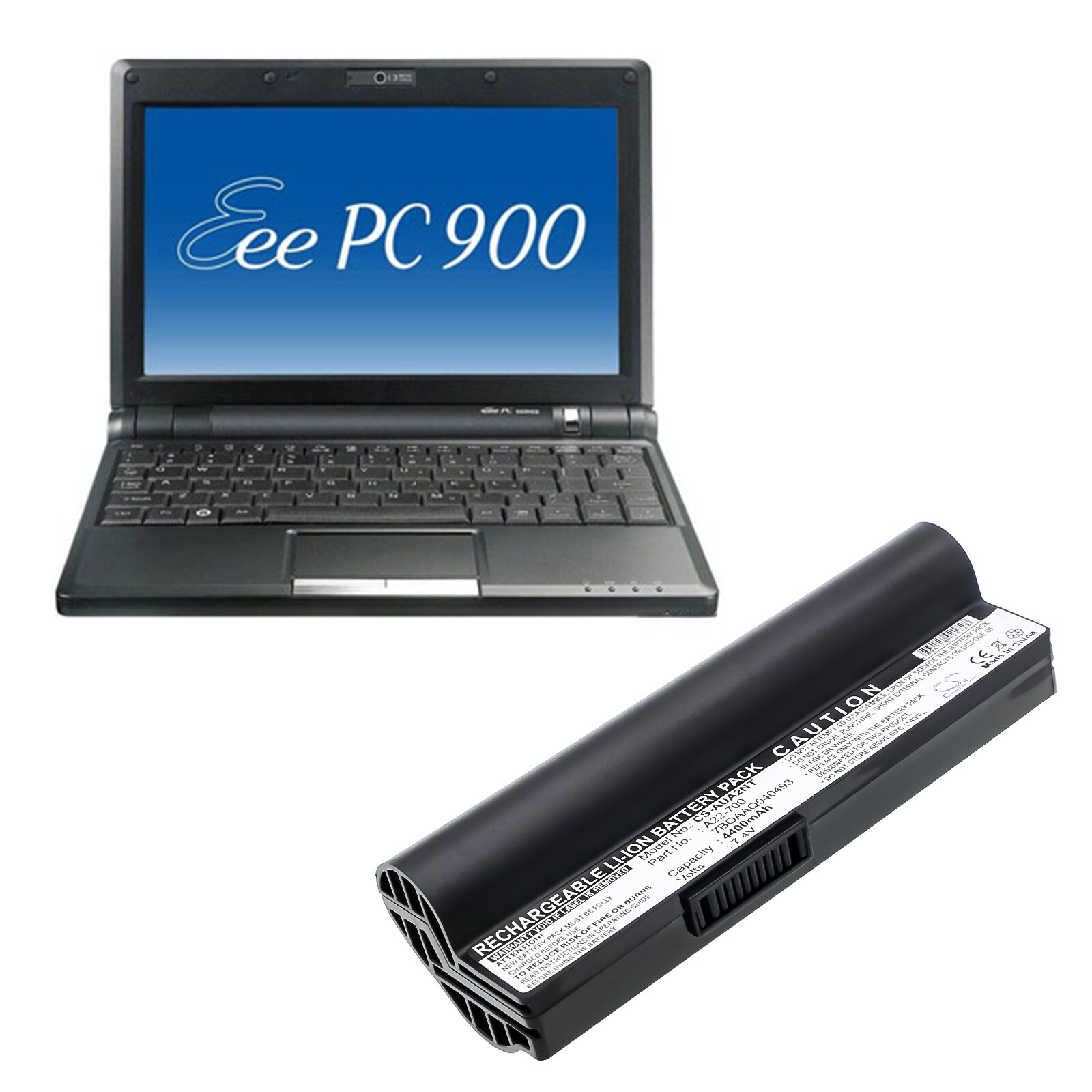 Batteri till Notebook, Bärbar dator för Asus Eee PC 701, Eee PC 701C, Eee PC 800 m.fl., bild 3