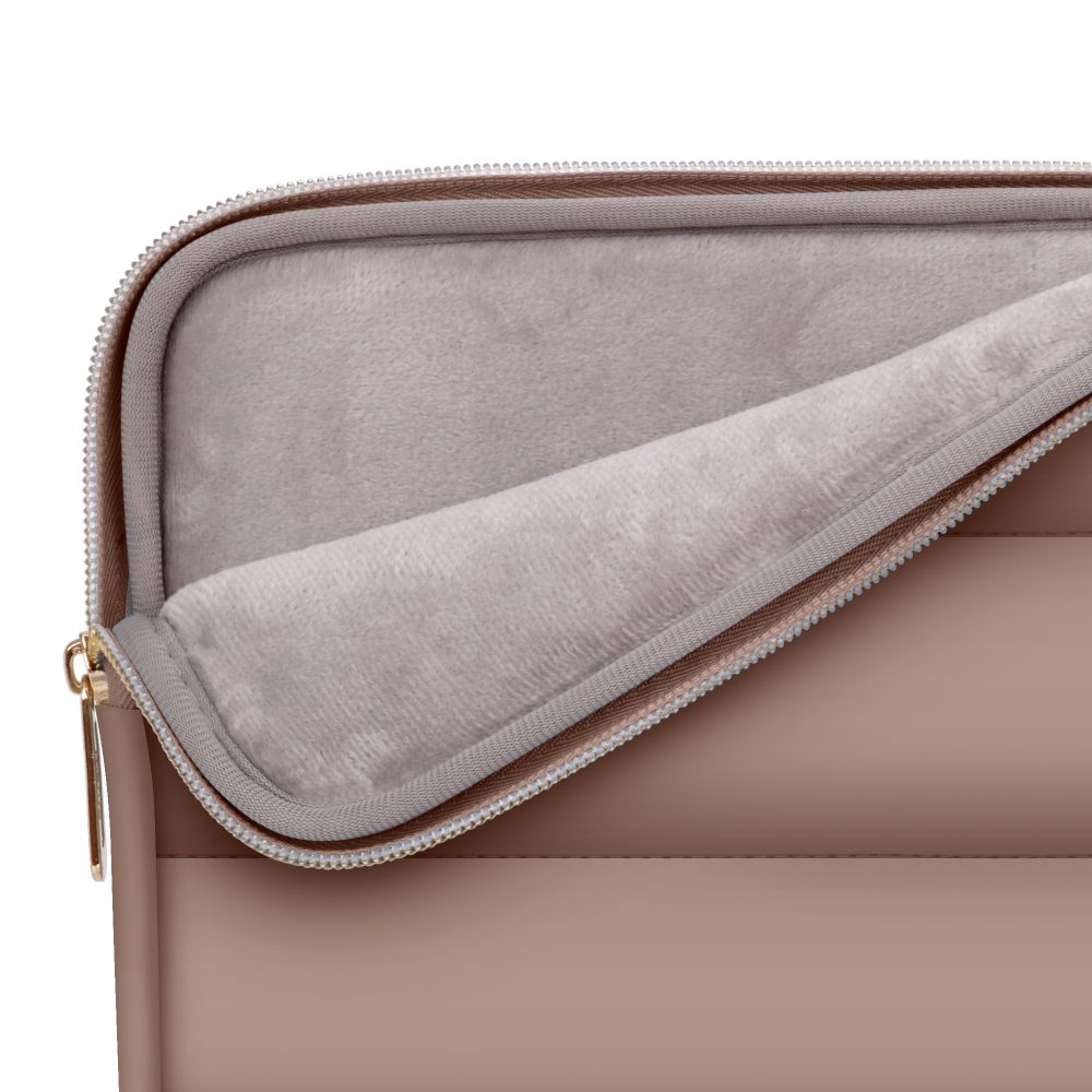 Tech-Protect Puffy Laptopfodral 15-16" med tillbehörsväska - Brun, bild 4