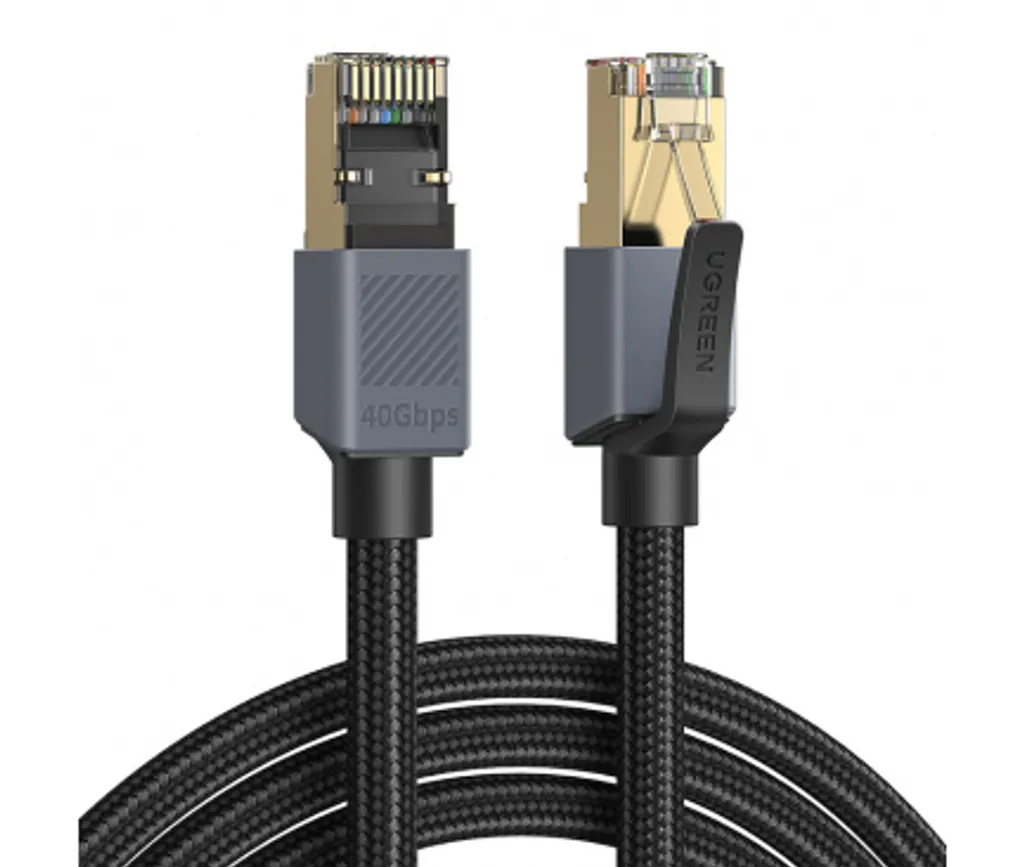 UGREEN NW343 nätverkskabel UTP Cat8 1m – svart