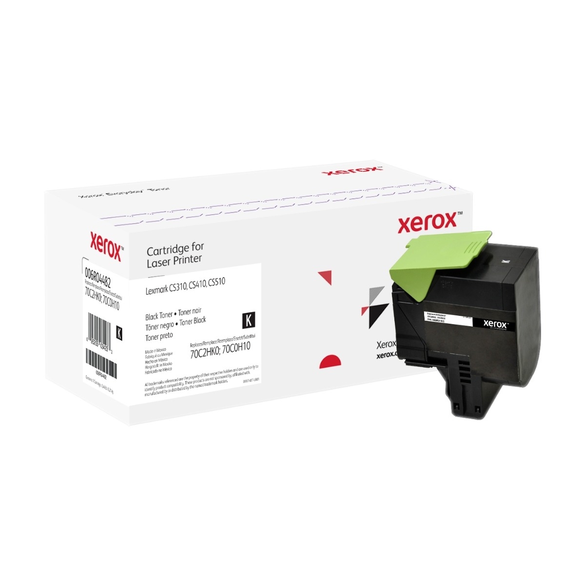 Xerox svart tonerkassett Lexmark 70c2hk0