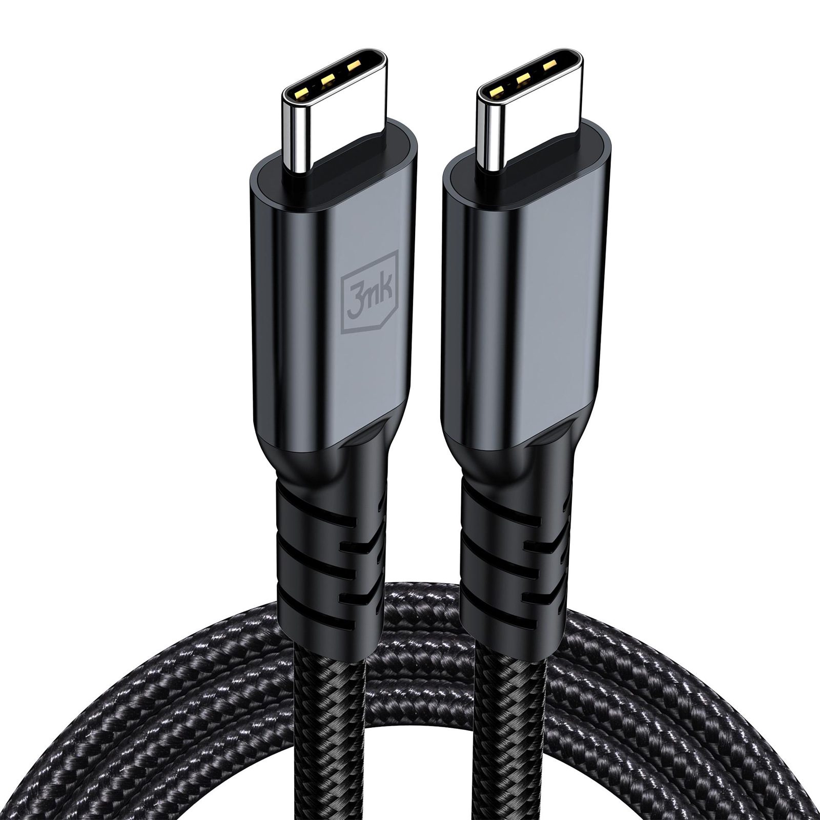 Hurtel Hyper Cable N-Series USB-C / USB-C Thunderbolt 4 2m 240W 40Gb/s 8K60Hz - Svart, bild 2