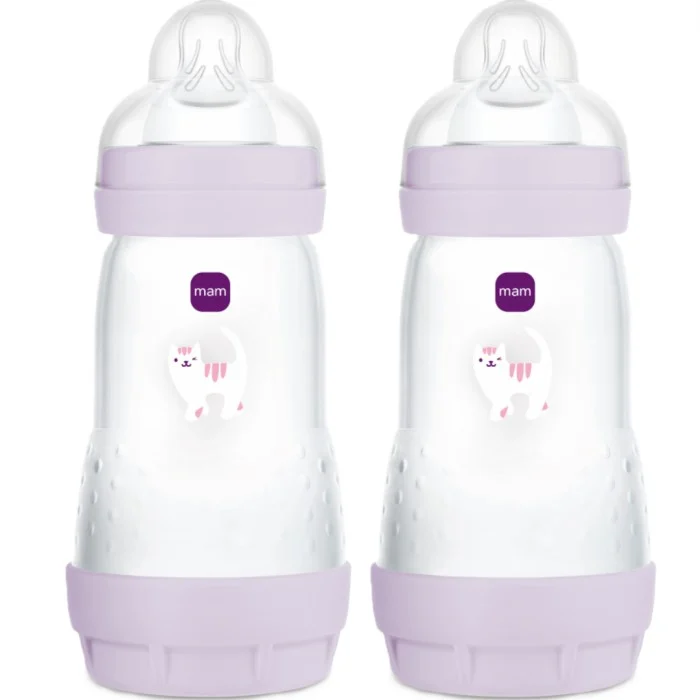 MAM Easy Start Anti-Colic 260 ml Pink, 2 st