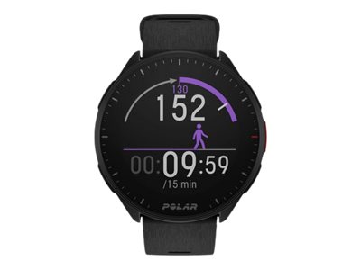Polar Pacer GPS löparklocka S-L, svart/svart