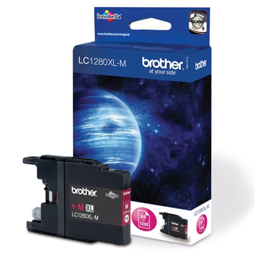 Brother bläckpatron LC-1280XLM Magenta, bild 5