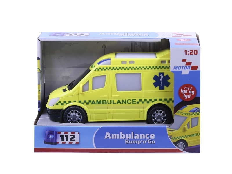 Ambulans bump n' go m/ljus och ljud