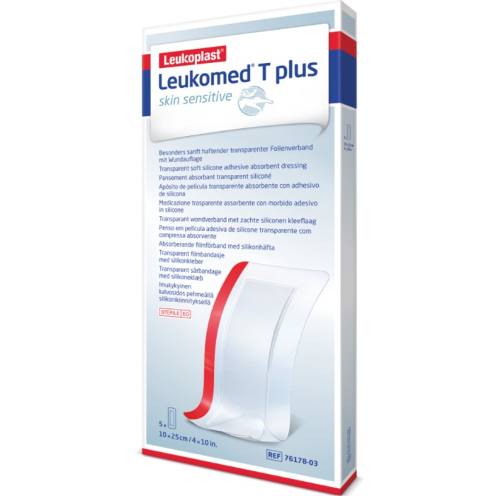 Leukoplast Leukomed T Plus Skin sensitive 10 x 25 cm, 5 st