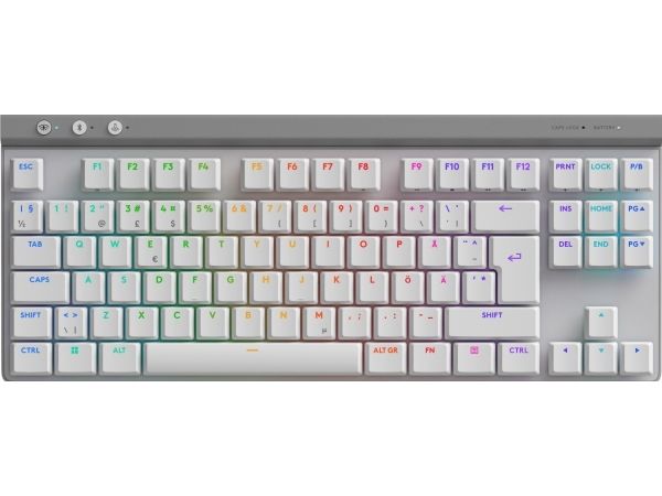 Logitech G515 LIGHTSPEED TKL trådlöst gamingtangentbord - GL Tactile, vit, bild 5