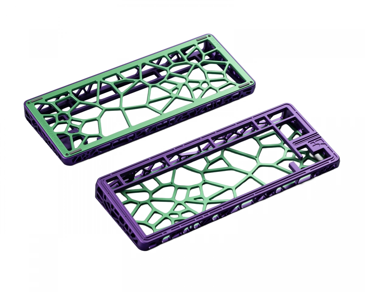 KBDfans Holy80 Case - Anodized Purple & Green