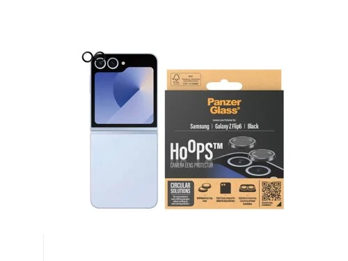 PanzerGlass Samsung Galaxy Z Flip6 Hoops kameralinsskydd. svart, bild 2
