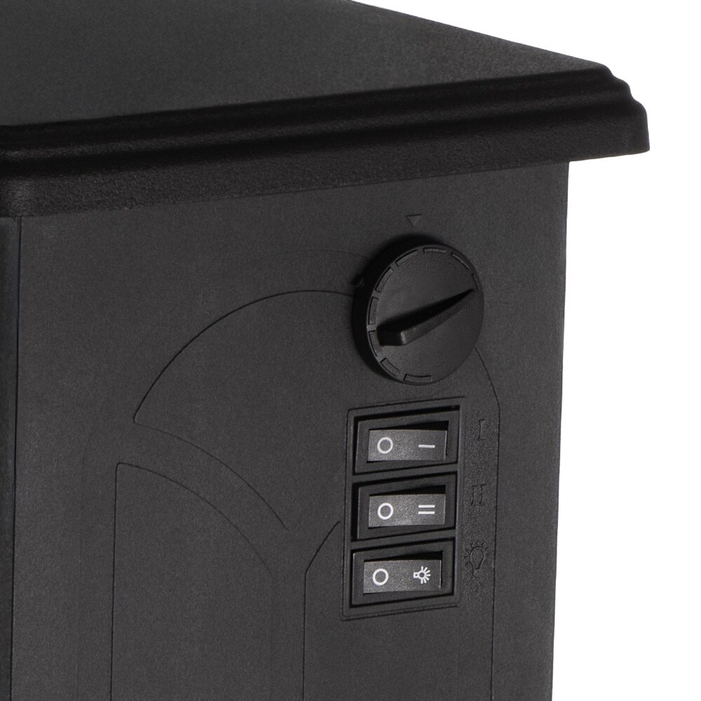 Elektrisk kamin med 3D-flameffekt och två värmelägen 1000/1800 W, bild 4