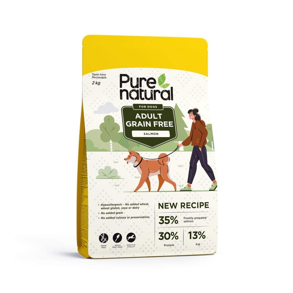 Purenatural Dog Adult Grain Free Salmon Torrfoder till Hund 2kg