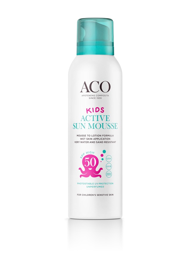 ACO Sun Kids Active Mousse SPF50 150 ml, bild 2