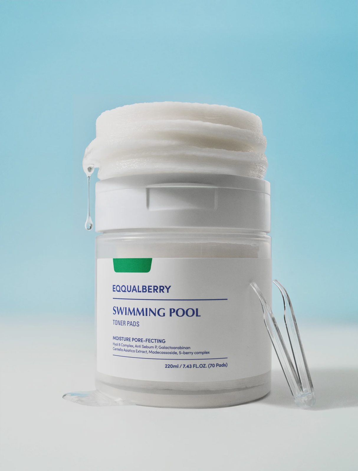 Eqqualberry Swimming Pool Toner Pads 220 ml / 70 pcs, bild 3