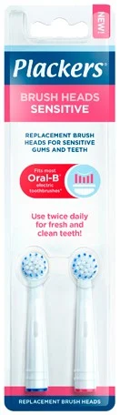 Plackers Brush Head Refills Sensitive 2 st