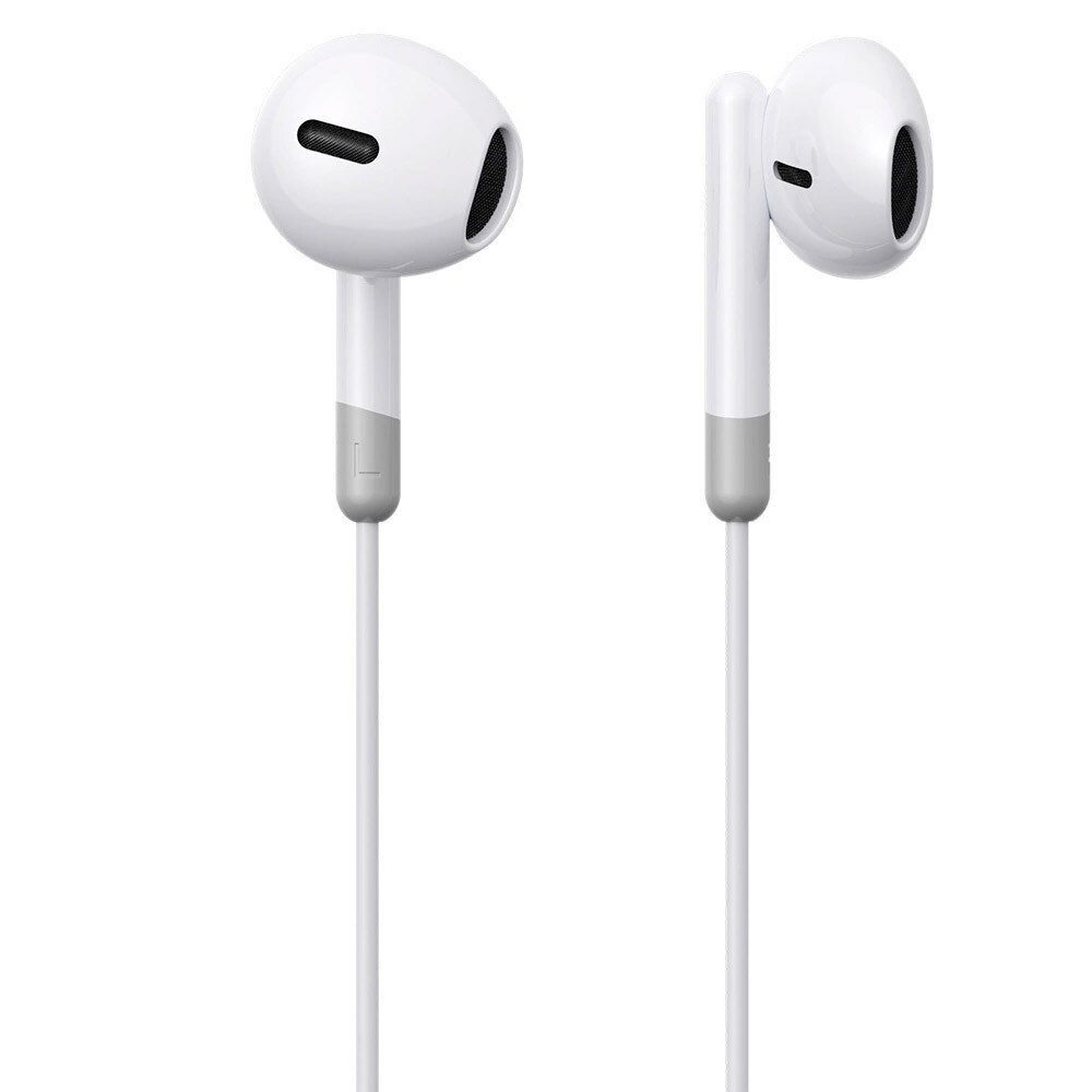 Joyroom JR-EW01 in-ear wired mini jack headphones with remote control - white, bild 2