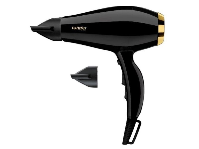 BaByliss 6714E Super Pro 2300 hårfön 2300 W, svart och guld