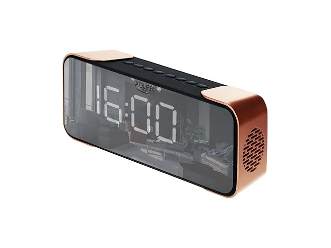 Adler AD 1190CR, Digital väckarklocka, Svart, Koppar, 12/24h, FM, 87,5 - 108 MHz, MP3