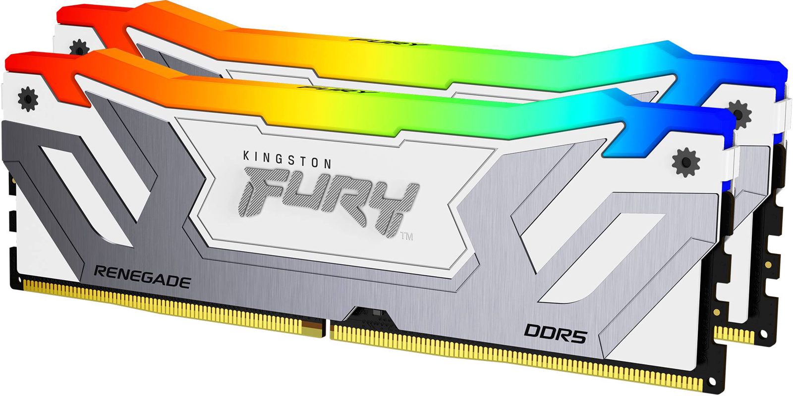 Kingston 48GB (2x24GB) DDR5 CUDIMM 8400MHz CL40 FURY Renegade Vit RGB XMP 3.0, bild 2
